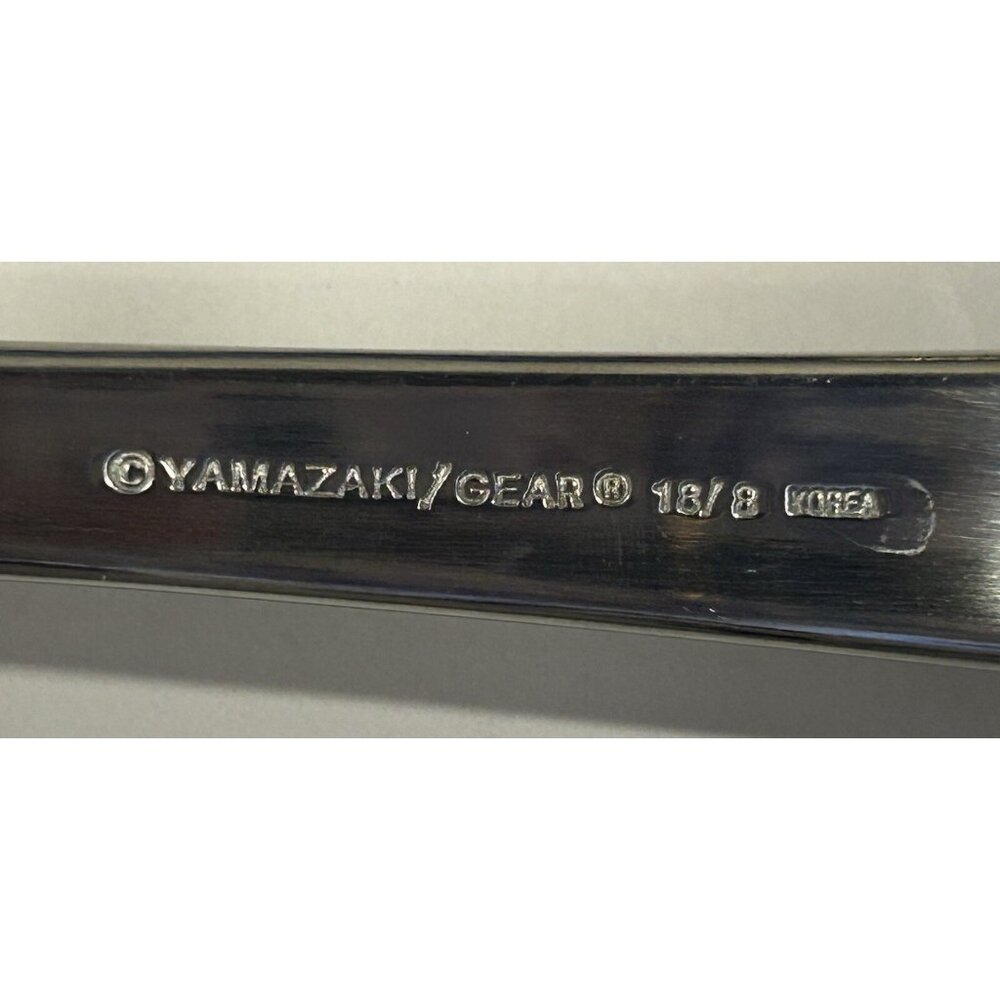 Yamazaki Gear TAPESTRY BOUQUET Serving Spoon and Fork Set Preowned Nice! - Picture 9 of 11